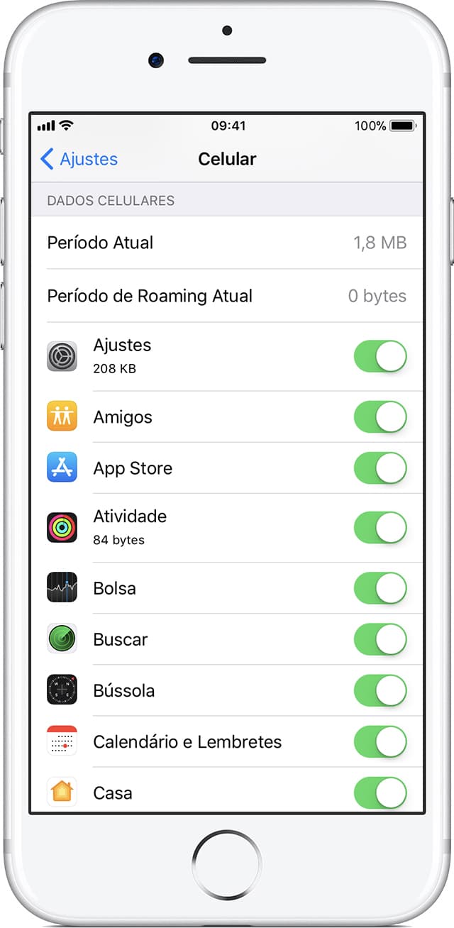 Itinerancia de datos en iOS