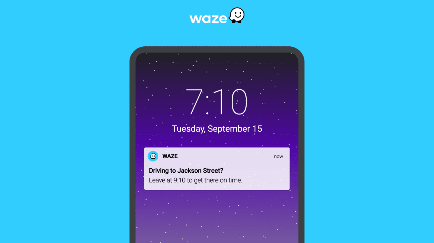 Notificaciones de tráfico en Waze